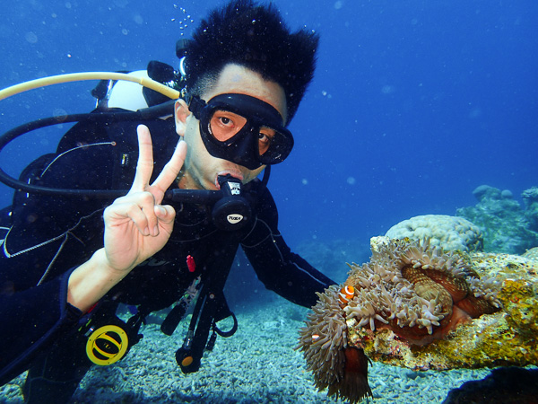 Discover Scuba Dives, first time diver in Ishigaki☆